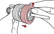 Rimozione del rullo di presa