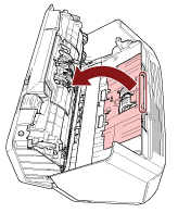 Apertura de la guía de papel