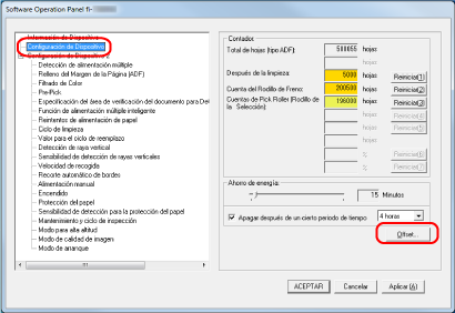 Configuración de Dispositivo