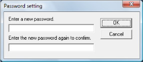 Entering a Password