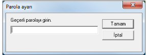 Bir parola girme