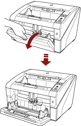 打开/关闭送纸器