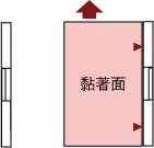 將清潔紙靠右放在側導板之間