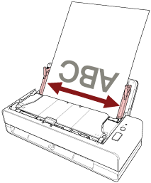 Anpassen der Papierführungen