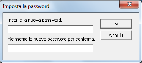 Annullamento della password