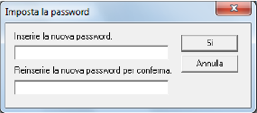 Modifica della password