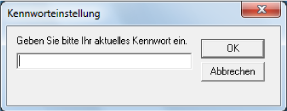 Eingeben eines Kennworts