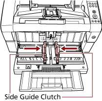 Moving Both Hopper Side Guides toward the Center