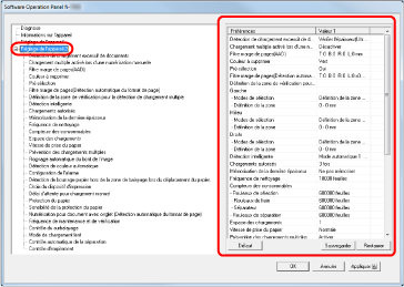 Réglage de l'appareil 2