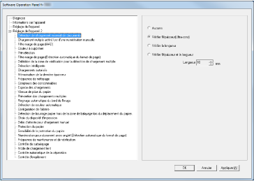 Fenêtre [Software Operation Panel]