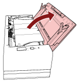 Opening the ADF Paper Chute (Feeder)