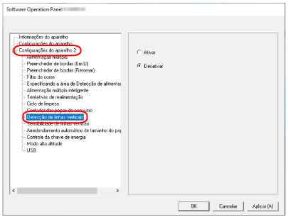 Detecção de linhas verticais