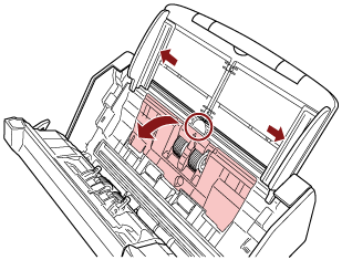 Apertura della guida del foglio