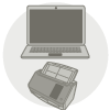 Uso dello scanner connesso a un computer