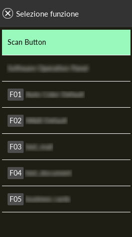 Selezione di un'applicazione