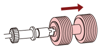 Entfernen der Bremsrolle