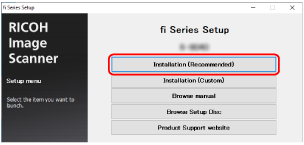 Setup Window