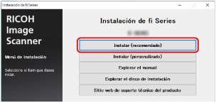 Ventana de instalación