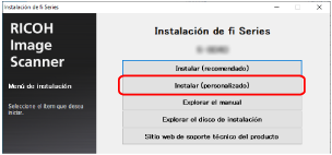 Ventana de instalación