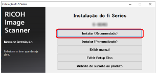 Janela de instalação