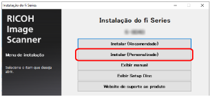 Janela de instalação