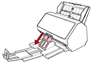 Estrazione del supporto impilatore