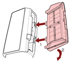 Attaching the ADF Paper Chute (Feeder)