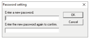 Entering a Password