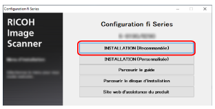 Fenêtre de configuration