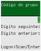 Tela [Código do grupo de trabalho]