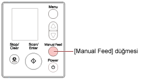 [Manual Feed] Düğmesine Basma