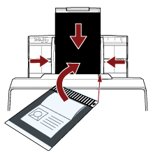 放入小册子文档装订页