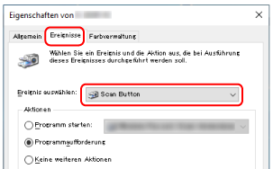 Tastenauswahl