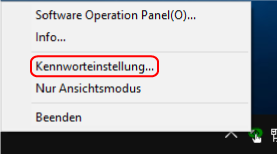 Kennworteinstellung