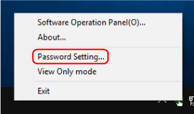 Setting a Password