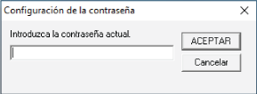 Introducción de una contraseña