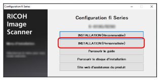 Fenêtre de configuration