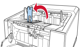 拉起叠纸器止动器（中）