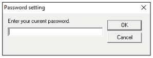 Entering a Password