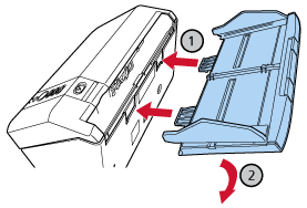 Attaching the ADF Paper Chute (Feeder)