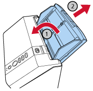 Removing the ADF Paper Chute (Feeder)