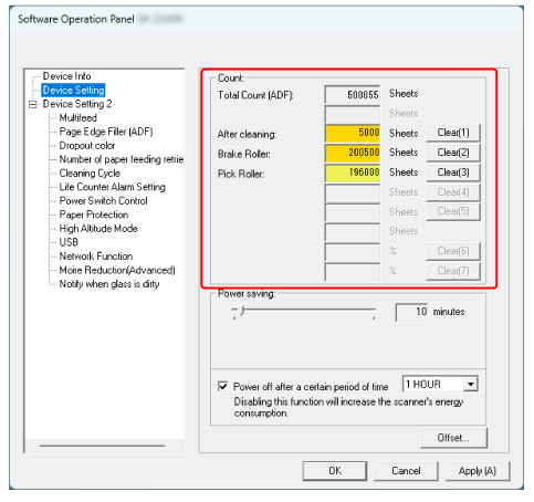 Checking the Sheet Counters | SP-2240N/SP-2230N Operator's Guide
